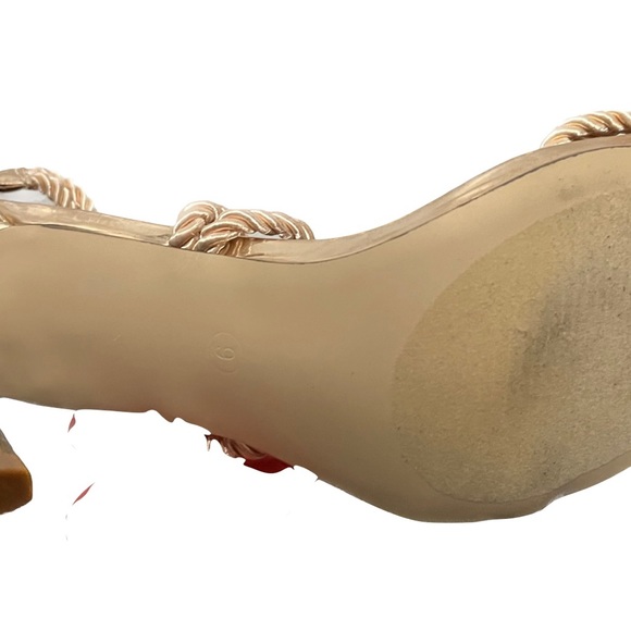 New Women Cape Robbin Unane-4 Faux Suede Open Toe Knotted Rope Stiletto Sandal - Picture 3 of 3